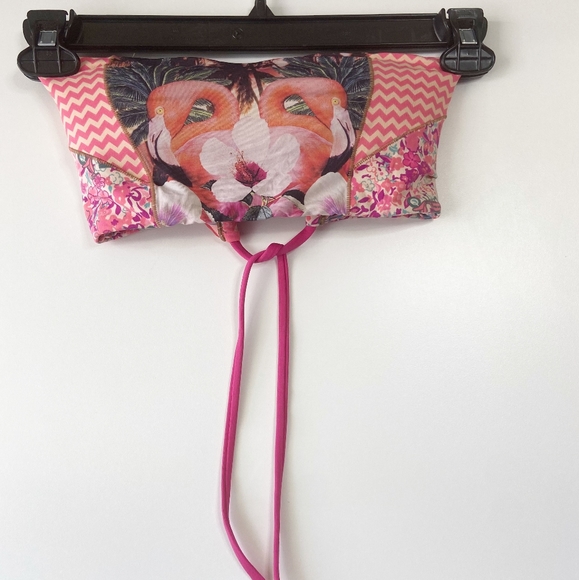 Maaji Flamingo strapless bandeau Harbor bikini top - Picture 3 of 8